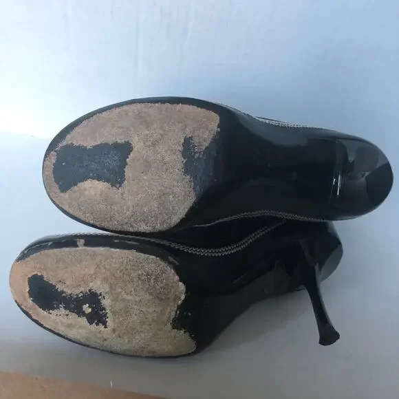 Christian Dior CD Suede Ankle Booties Black 37.5